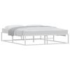 vidaXL Estructura cama sin colch&oacute;n metal blanco 160x200cm