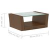 vidaXL Set muebles de jardín 8 pzas y cojines ratán sintético marrón
