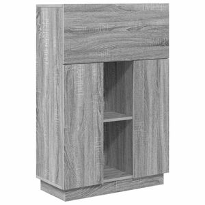 vidaXL Escritorio Gris Sonoma Madera de ingenier&iacute;a