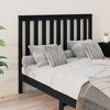 vidaXL Cabecero de cama madera maciza de pino negro 146x6x101 cm
