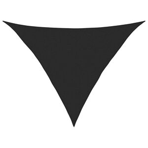 vidaXL Toldo de vela HDPE negro 160 g/m&sup2; 2,5x2,5x3,5 m
