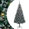 vidaXL Árbol de Navidad artificial Verde 210 cm PVC y Acero y Plástico