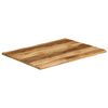 vidaXL Tablero de mesa borde natural madera maciza mango 90x80x2,5 cm
