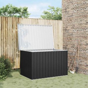vidaXL Caja de almacenaje para jard&iacute;n gris antracita 149x99x93 cm