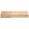 vidaXL Estantes flotantes 4 uds madera acacia sin tratar 40x30x4 cm