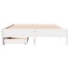 vidaXL Estructura de cama sin colch&oacute;n madera de pino blanca 140x190 cm
