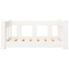 vidaXL Cama para perros madera maciza de pino blanco 65,5x50,5x28 cm
