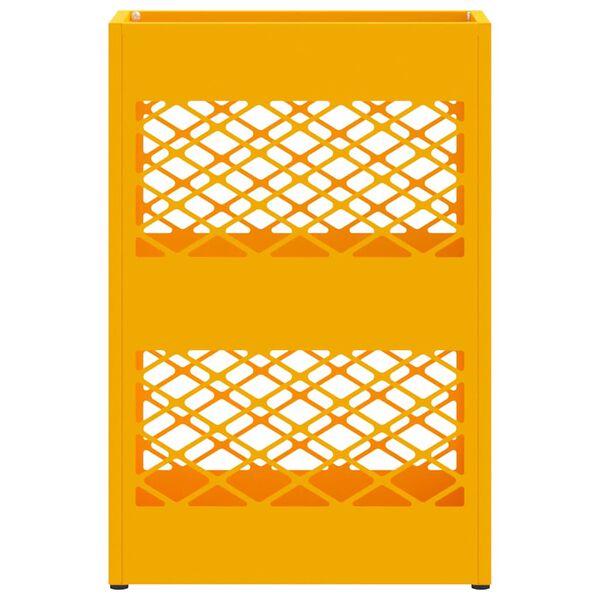 vidaXL Soporte para sombrilla Amarillo mostaza 28 x 12 x 41 cm Acero