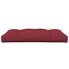 vidaXL Coj&iacute;n para muebles de palets tela rojo tinto 120x80x12 cm