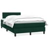 vidaXL Cama box spring con colch&oacute;n terciopelo verde oscuro 120x220 cm