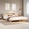 vidaXL Cama con estantería sin colchón madera maciza de pino 200x200cm