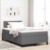 vidaXL Cama tipo Box Spring Gris claro y . 120 x 190 cm Tela de Pana