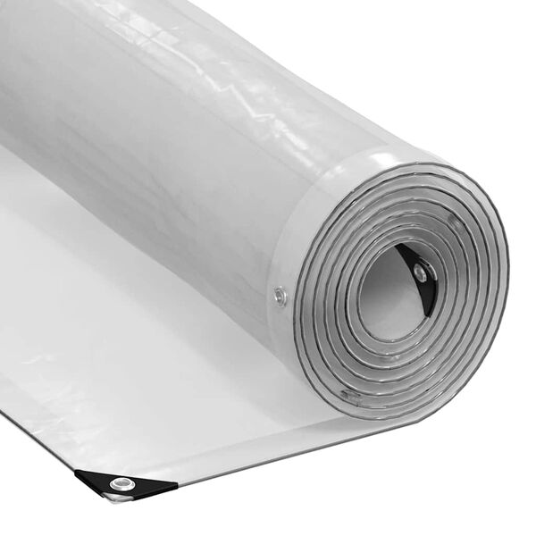 vidaXL Lona transparente con ojales polietileno 3x10 m