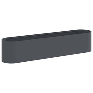 vidaXL Cama de Jard&iacute;n Elevada Gris antracita 200 x 40 x 40 cm