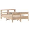 vidaXL Estructura de cama sin colch&oacute;n madera maciza de pino 135x190 cm