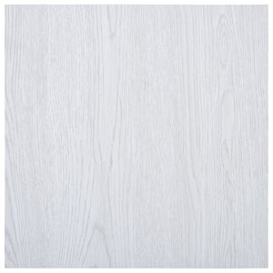 vidaXL Lamas para suelo autoadhesivas PVC blanco 5,11 m&sup2;