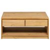 vidaXL Mesa de centro SAUDA madera maciza pino color roble 99x55x45 cm