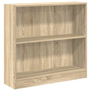 vidaXL Estanter&iacute;a de madera contrachapada color roble 80x24x75 cm