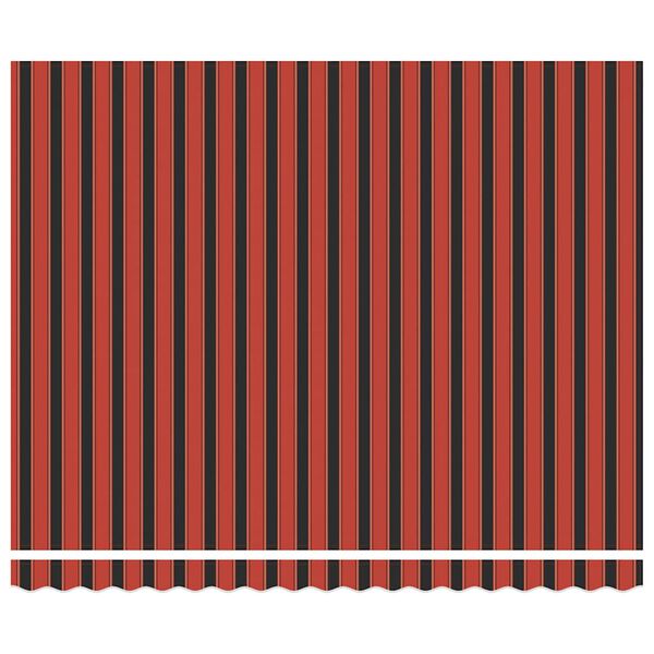 vidaXL Toldo retr&aacute;ctil aluminio y tela naranja y marr&oacute;n 4x3 m