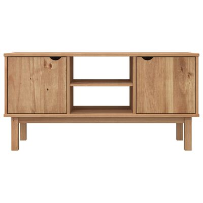 vidaXL Mueble de TV OTTA madera maciza de pino 113,5x43x57 cm
