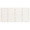 vidaXL Cabecero de cama de pared madera maciza pino blanco 156x3x63 cm