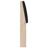 vidaXL Cabecero tapizado Negro 140 cm Madera de pino macizo