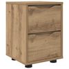 vidaXL Mesa de Noche Roble artisan 30,5 x 30 x 43 cm