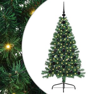 vidaXL &Aacute;rbol de Navidad Artificial Preiluminado Verde 120 cm PVC