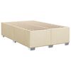 vidaXL Cama box spring con colch&oacute;n tela color crema 120x190 cm