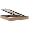 vidaXL Cama con almacenamiento Capuchino 160 x 200 cm Cuero sint&eacute;tico