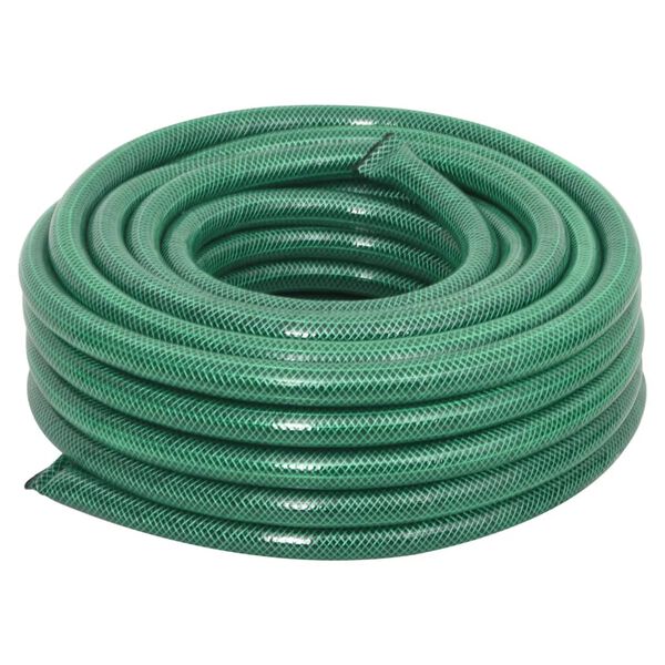 vidaXL Manguera de jard&iacute;n PVC verde 0,75" 50 m