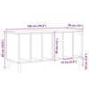vidaXL Mueble para discos de vinilo Roble Negro 100 x 38 x 48 cm