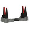 vidaXL Apoyo para tiro Ajustable Gris 46 x 14 x 19,5 cm Pl&aacute;stico