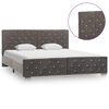 vidaXL Estructura de cama sin colchón terciopelo gris 160x200 cm