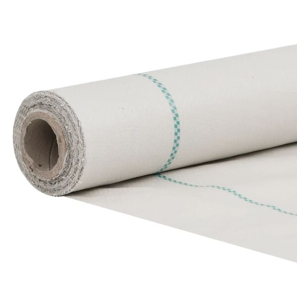 vidaXL Membrana de malezas PP blanca 1x25 m
