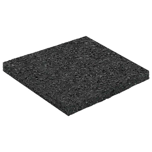 vidaXL Patio de gr&aacute;nulo de goma Negro 9 x 9 x 0,6 cm Goma