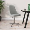 vidaXL Silla de oficina giratoria tela gris claro