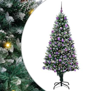 vidaXL &Aacute;rbol de Navidad artificial Verde 180 cm PVC y Acero y Pl&aacute;stico