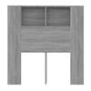 vidaXL Mueble cabecero gris Sonoma 100x18,5x102,5 cm