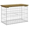 vidaXL Banco jard&iacute;n dise&ntilde;o gavi&oacute;n madera pino impregnada 63x31,5x42 cm