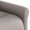 vidaXL Sill&oacute;n reclinable de masaje elevable tela gris taup&eacute;
