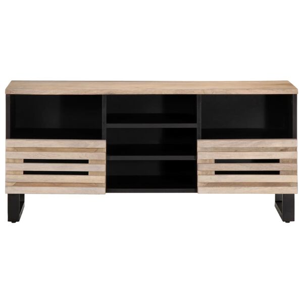 vidaXL Mueble de TV madera maciza de mango 100x34x46 cm