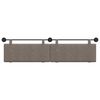 vidaXL Cabecera Colgante Liso Gris 210 x 55 x 5 cm PU antiguo