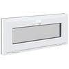 vidaXL Ventana de s&oacute;tano RISOR 90 x 40 cm PVC y vidrio Gris antracita