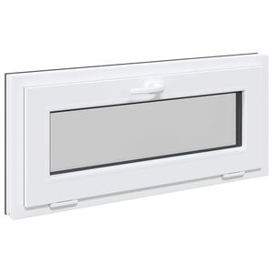 vidaXL Ventana de s&oacute;tano RISOR 90 x 40 cm PVC y vidrio Gris antracita