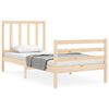 vidaXL Estructura de cama sin colch&oacute;n madera maciza de pino 90x200 cm