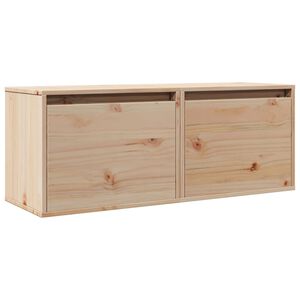vidaXL Armarios de pared 2 uds madera maciza de pino 45x30x35 cm