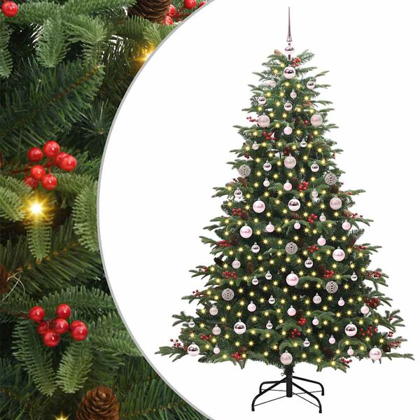 vidaXL &Aacute;rbol de Navidad artificial Verde 180 cm PVC, Metal y Pl&aacute;stico