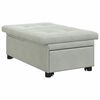 vidaXL Sof&aacute; cama Gris Claro 194 x 67 x 82 cm Terciopelo
