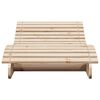 vidaXL Tumbona de madera maciza de pino 205x70x31,5 cm